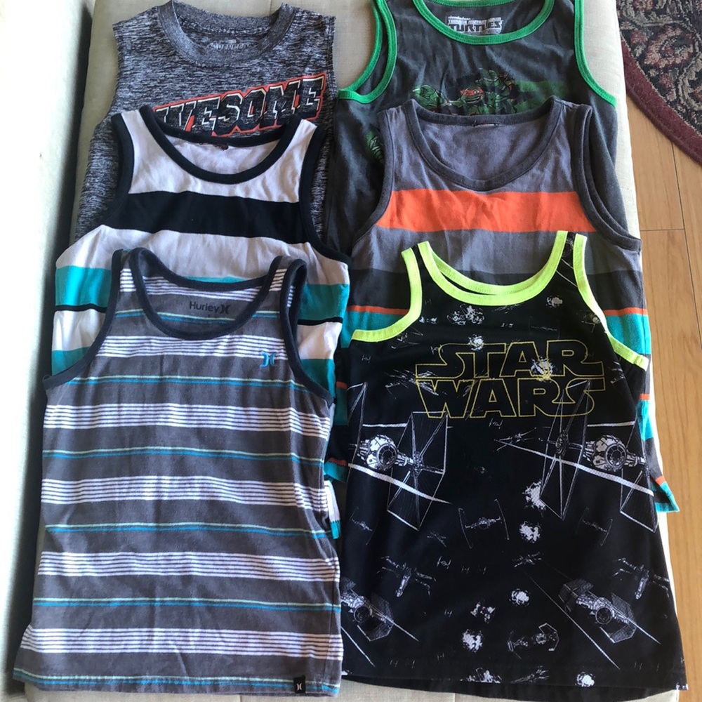 (6) Boys tank tops, size 5/6